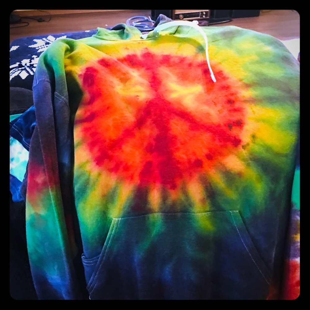 Handmade tie dye hoodie